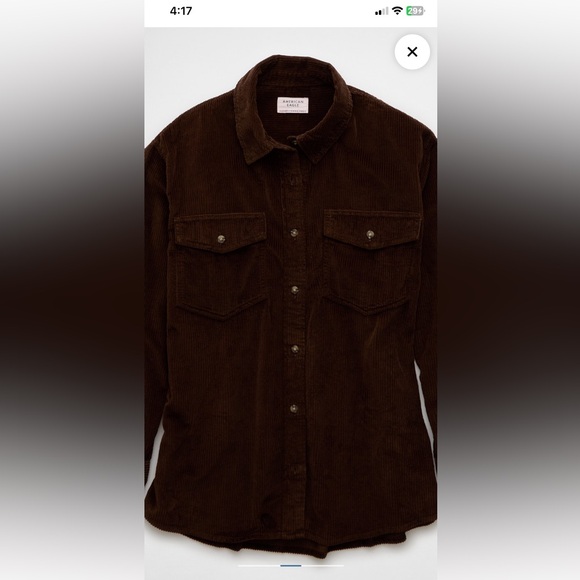 AE Oversized Corduroy Shacket - Picture 2 of 4